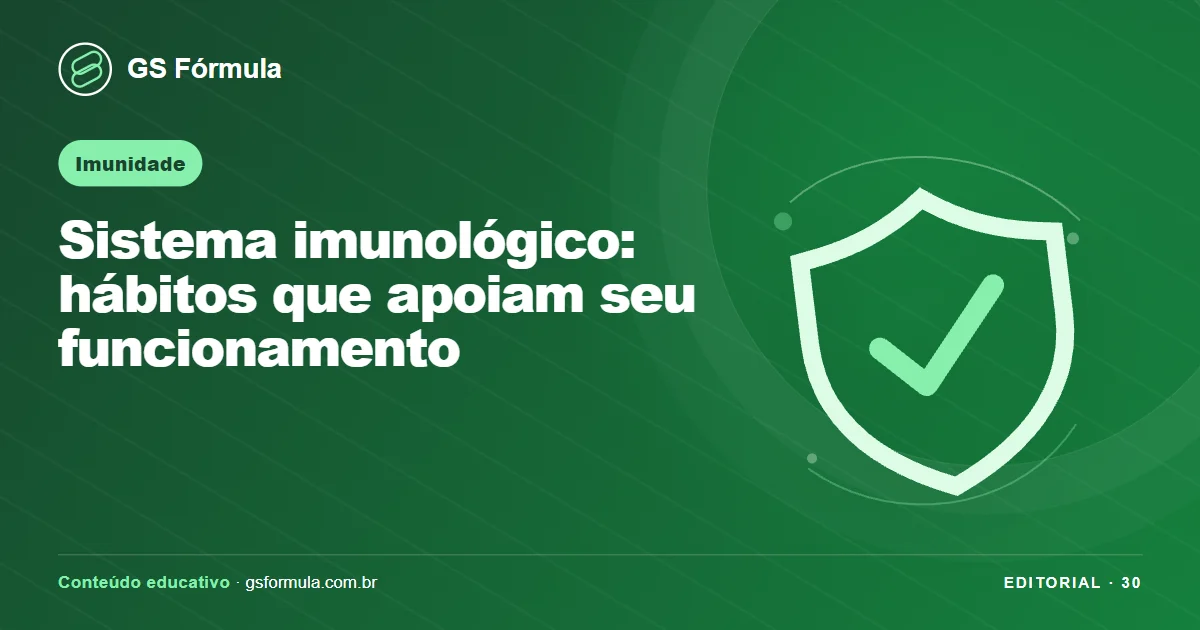 Ilustração editorial sobre Sistema imunológico: hábitos que apoiam seu funcionamento