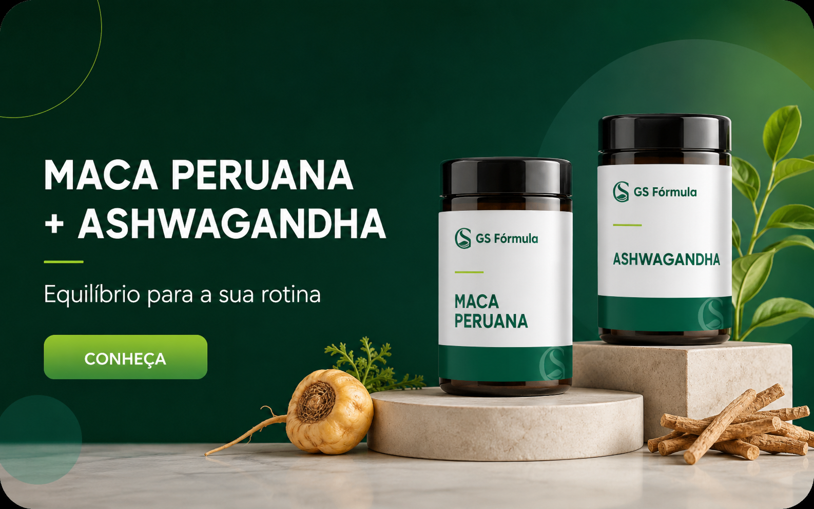 Maca Peruana 500 mg com 120 cápsulas da GS Fórmula