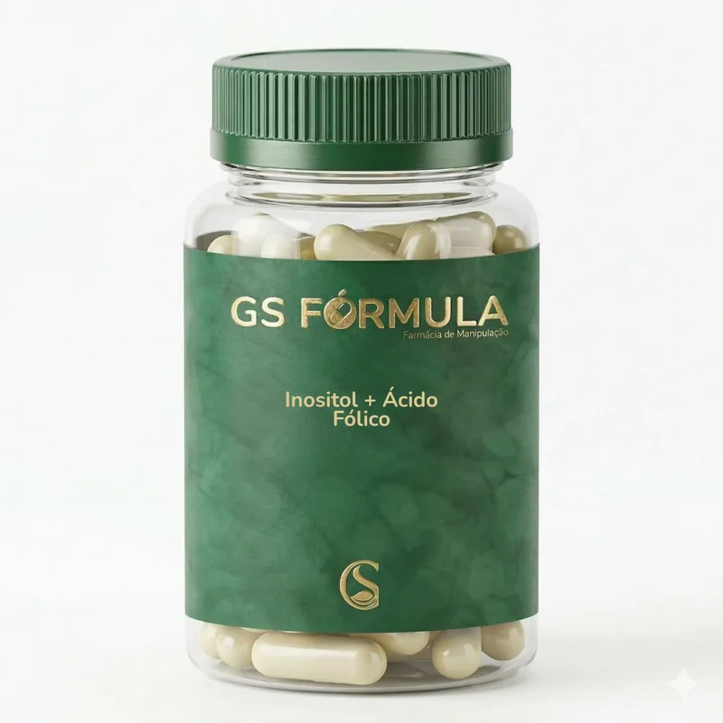 Inositol + Ácido Fólico 500mg 30 Cápsulas